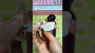 Decorating with Cinnamoroll Stickers on my hydroflask asmr #sanrio #shorts #tiktok #cinnamoroll