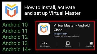 How to install, activate and set up Virtual Master