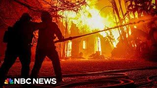 Almost 200,000 acres scorched by California wildfires while lack of water frustrates firefighters