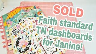 SOLD | Faith standard TN dashboards for Janine | Planning With Eli
