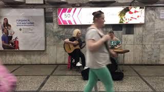 Street musicians. Minsk, Belarus. June-July 2021