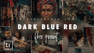 Dark Muted Preset | Dark Blue Tone Preset | Red & Dark Blue Color Correction in Lightroom Mobile