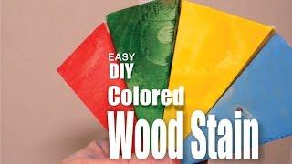 How to make DIY Colored Wood Stain