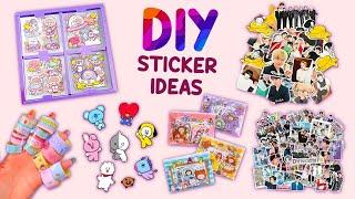 HOW TO MAKE STICKERS! - You Should Definitely Try - Back To School Hacks #sticker