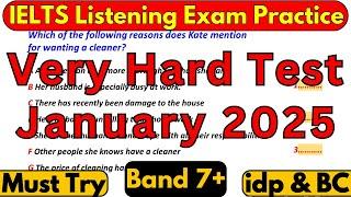 04, 11, 16 & 25 JANUARY 2025 IELTS LISTENING TEST WITH ANSWERS | IELTS 2025 | IDP & BC