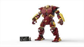 LEGO 76210 Marvel IRON MAN HULKBUSTER SET - 360 degree video clip