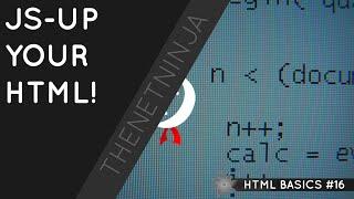 HTML Tutorial for Beginners 16 - Adding JavaScript to HTML