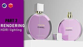 Part 2 - RENDERING - HDRI lighting / Perfume CHANEL CHANCE Eau Splendide | Cinema 4D + Redshift