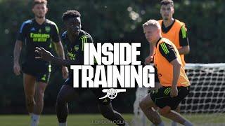 INSIDE TRAINING | All eyes on Everton | Saka, Trossard and Nketiah goals competition