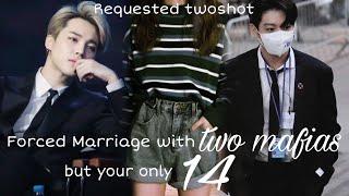 BTS Jungkook and Jimin FF- "(requested)Forced Marriage with two mafias but your only 14" (1/2)