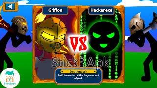 GRIFFON THE GREAT vs HACKER.EXE, UNLOCK ALL UNITS Stick Figures | Stick War Legacy Mod | Stick3Apk