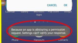 Fix because an app is obscuring a permission request usb | USB Debugging Because an app is obscuring