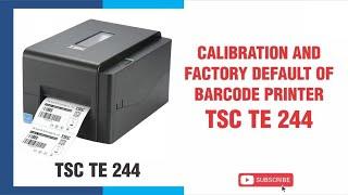 How to install label and ribbon roll in tsc te 244 barcode printer