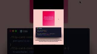 Mover Flip Card In HTML CSS #csstutorial #animation #cssanimation #coding #webdesign #learncss #css3