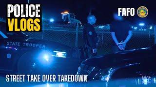 POLICE VLOGS - Florida Highway Patrol (FAFO) Street Takeover Takedown