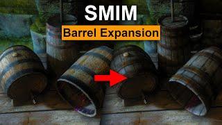 Skyrim Mod: SMIM Barrel Expansion - Mead Barrel - Oil Barrel - Butter Churn