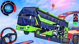 Impossible Bus Stunt Racing 2023 - Mega Ramp Driving Simulator 3D - Android GamePlay