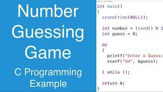 Number Guessing Game | C Programming Example