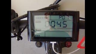 Setting top speed on the Ecotric fat bike - S900 display