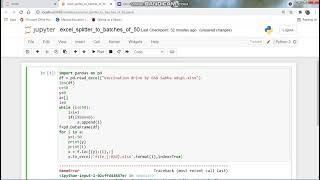 Splitting Excel file with Python