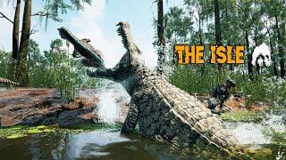 Alligator ambushes!! | Deinosuchus gameplay | The Isle Evrima