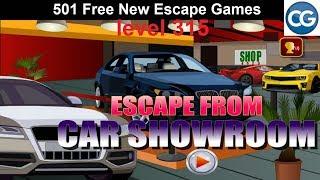 [Walkthrough] 501 Free New Escape Games level 315 - Escape from car showroom - Complete Game