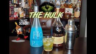 Hpnotiq and Cognac Incredible Hulk Mixed Drink Recipe #remy1738 #cognac #hpnotiq #incredibleHULK