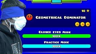 Geometry Dash - Level 19 Geometrical Dominator Closed Eyes