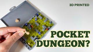 Pocket Dungeon: 3D-Printed Dungeon Crawler Board Game