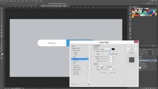 Pressed button Design or Inset effect Tutorial - UI Design in Photoshop