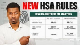 New 2026 HSA Law Could DOUBLE Your Tax Savings - CPA Explains