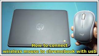 How to connect wireless mouse to chromebook with usb