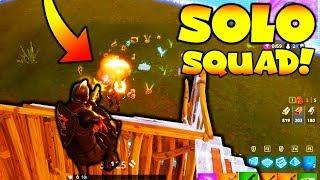 MY BEST SOLO SQUAD GAME!! (Fortnite Battle Royale)