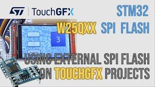 TouchGFX + SPI Flash: how to store images and fonts over a W25Q memory