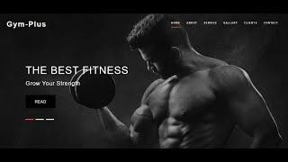 Free website template -Fitness & Gym responsive  Website using by Html Css JQuery