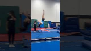 MALIA’S NEW FLOOR PASS! #gymnast #Gymnastics #Tumble #Flip #Floor #Skills #New #TumbleTrack #shorts