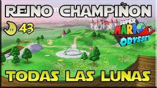 Super Mario Odyssey - Guia 100% - Todas las Lunas - Reino Champiñon - Español