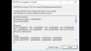 How to FIX SAMP Error Exception At Address: 0x004DD5A3 (San Andreas Multiplayer)