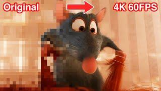 What Disney Pixar's 'Ratatouille (2007)' Looks Like in 4K 60FPS (Remastered by AI)