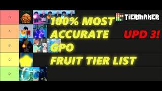 [Grand Piece Online] MOST ACCURATE Devil Fruit Tier List | UPDATE 3 TIER LIST
