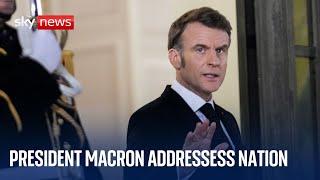 Emmanuel Macron warns of 'Russian threat' in televised address