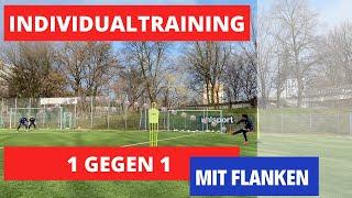 1 gegen 1 am Flügel mit PROFI - Individualtraining mit Flanken