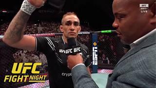 Tony Ferguson talks retirement, leaves one glove in the Octagon at UFC Abu Dhabi | ESPN MMA