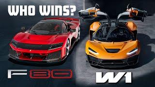 NEW FERRARI F80 VS MCLAREN W1 - WHO WEARS THE CROWN?