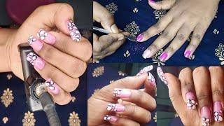 nail extension tutorial !!Priyas creation!!