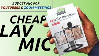 Best Cheap Lav mic for YouTube and Zoom meetings : JH-043 Lav mic Review