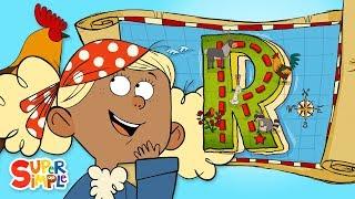 Captain Seasalt and the ABC Pirates Race to Find Treasure on "R" Island