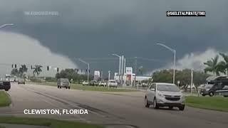 Watch as multiple tornadoes hit Florida as Hurricane Milton approaches