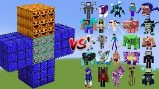 NIGHTMARE HUGGY WUGGY VS All Minecraft Bosses, Herobrine, Warden, Wither Storm...