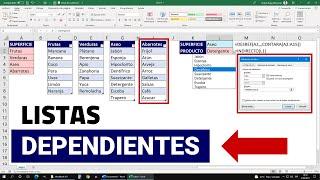 Listas Desplegables Dependientes con Rangos Dinámicos en Excel - Bien Explicado